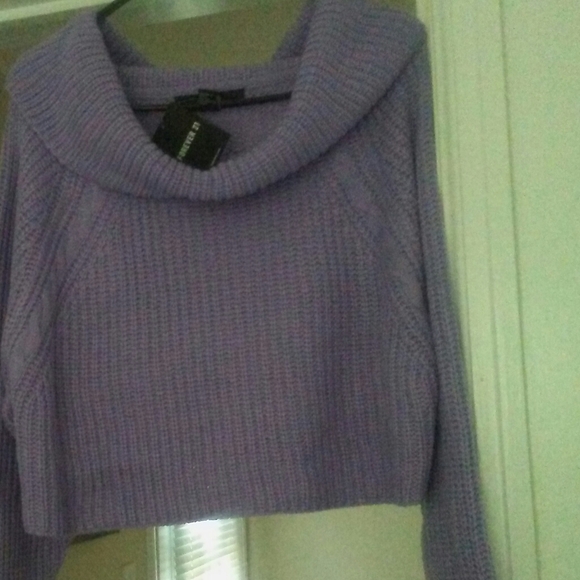 SALE. Ladies Off The Shoulder Sweater. WAS 12.00. NOW 10.00 - Picture 2 of 3